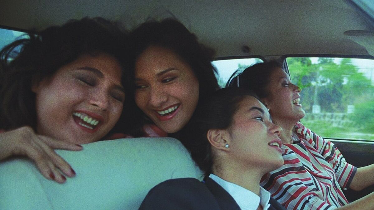 Four women in a car.