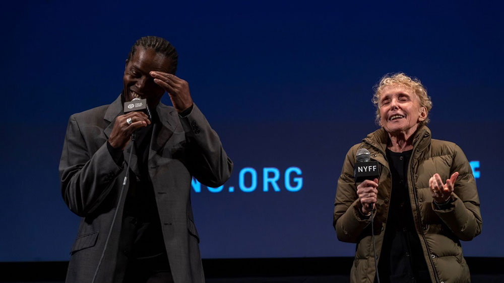 Denis and De Bankole present No Fear, No Die at the 60th NYFF at Film at Lincoln Center, 2022.