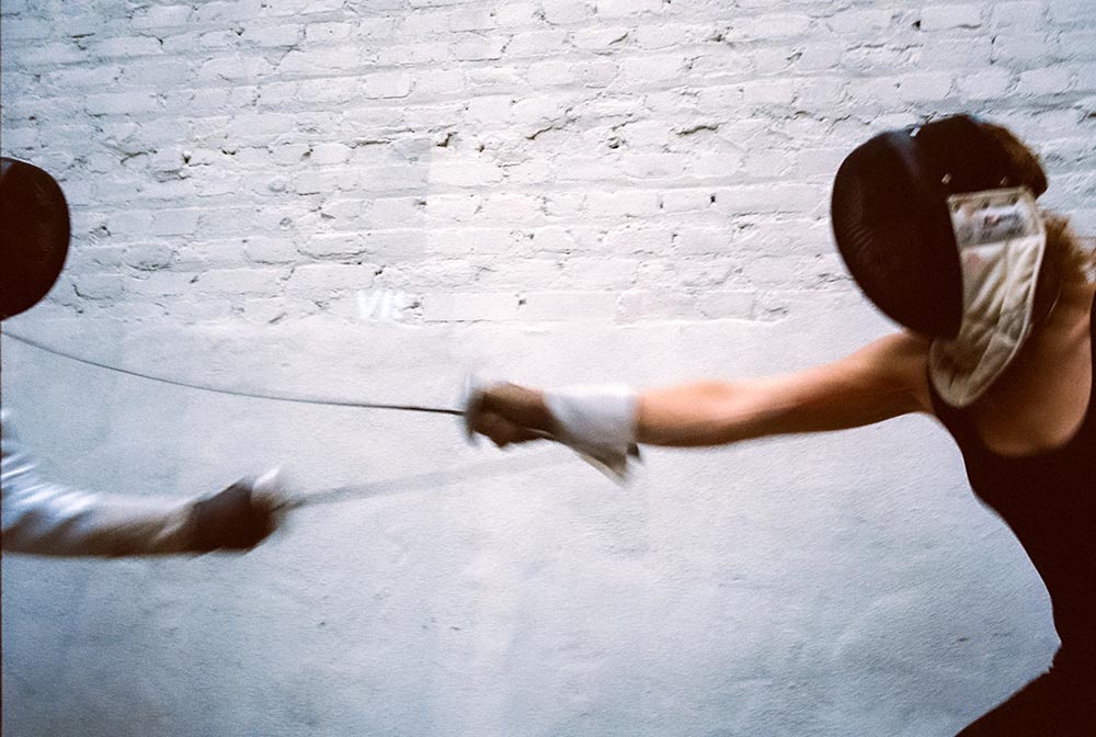 The lesbian sword fight. Photo by Tessa Belle Dillman.