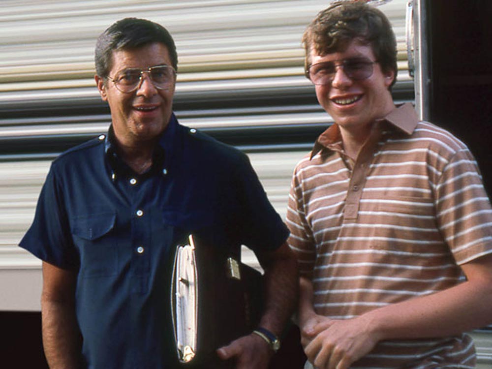 Furmanek and Jerry Lewis in 1982