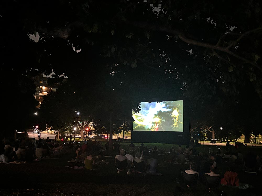 Rooftop's screening of The Night Visitors (Michael Gitlin, 2023). Photo by Nicolas Pedrero-Setzer.