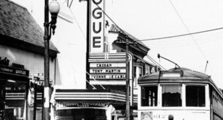 Entrance to The Vogue theater